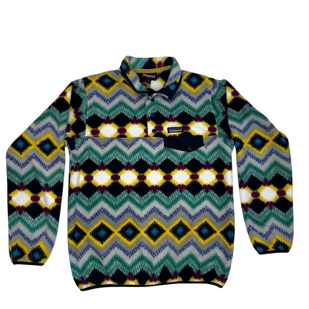 Patagonia Synchilla Snap-T Fleece Pullover Women’s Small Timber Twist Aztec